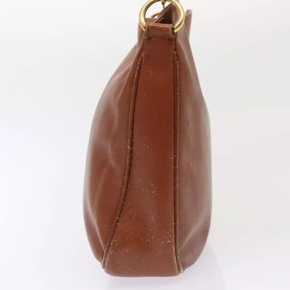 GUCCI Bamboo Hand Bag Suede Brown Gold 001 - Picture 5 of 16